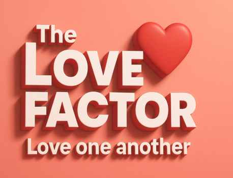 The love factor: Love one another!  1 John 4